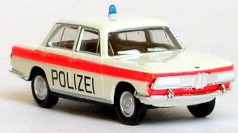 Brekina BMW 2000 Polizei Solothurn/ Schweiz Sondermodell 24414-1:87 rot 