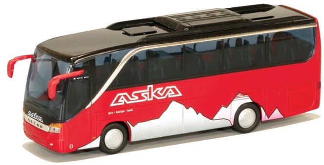 Bus SETRA S411 HD AWM échelle 1/87 HO, Miniature Plastique Pré-assemblée, Occasion